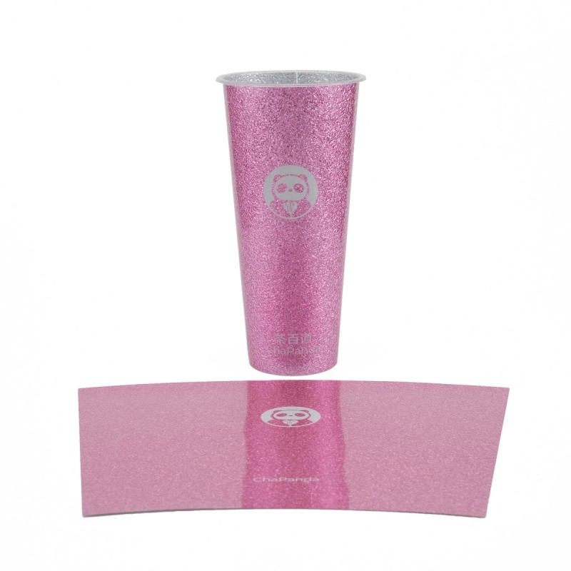 Star Pattern Metallized Ang Bagong Premium Cup ng IML-YZY na may Built-in na Aluminum Foil
